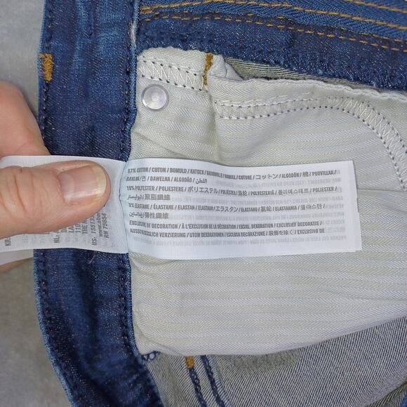 Abercrombie & Fitch Jeans Womens W26/2 Blue Ultra High Rise Super Skinny Raw Hem - Picture 10 of 11